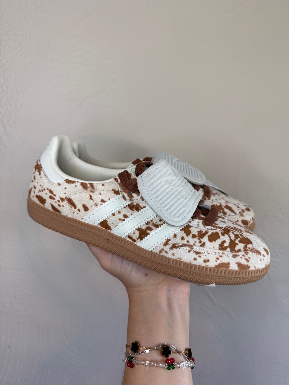 Adidas Samba LT W Cow Print Pony Hair Sneakers NWT 5.5